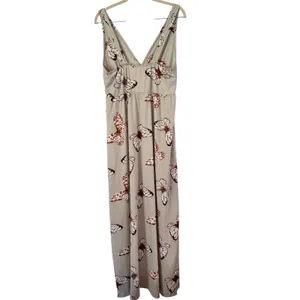 Earthbound Trading Co Butterfly Print Empire Waist Knit Dress Size Large thumbnail 2