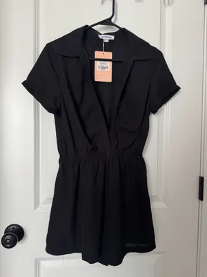 Black That’s So Fetch Romper thumbnail 1