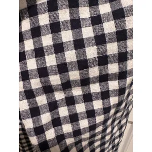 J. Crew Holland Gingham Pants Navy White Linen Cotton Blend‎ Crop Size 6 thumbnail 8