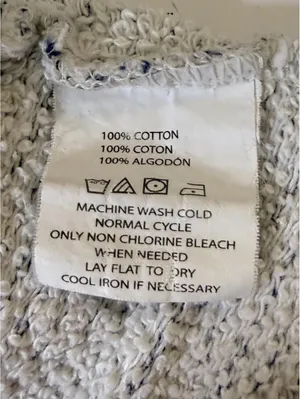 O’Neil Womens Medium NWOT Navy White Striped Pullover Hoodie 100% Cotton thumbnail 5