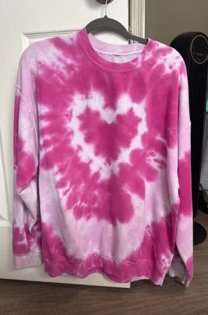 Urban Outfitters Pink Heart Crewneck thumbnail 1