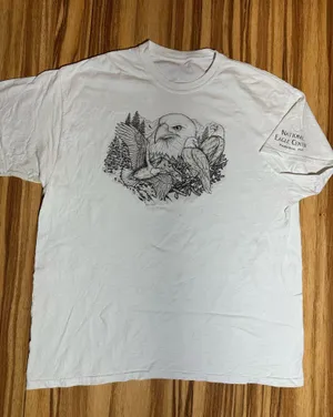 Bold Headed Eagle White Graphic T thumbnail 2