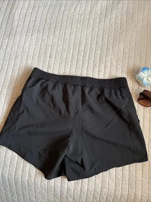 Reebok pull on black women’s workout running shorts M thumbnail 7