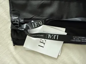 Leau Satin Corset Top Black thumbnail 3