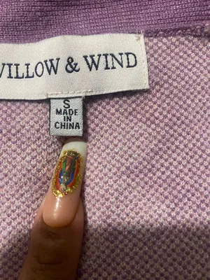 Willow wind floral cardigan size small Purple thumbnail 4