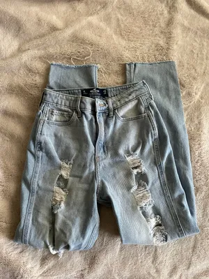 Hollister Light Wash Ripped Jeans thumbnail 1