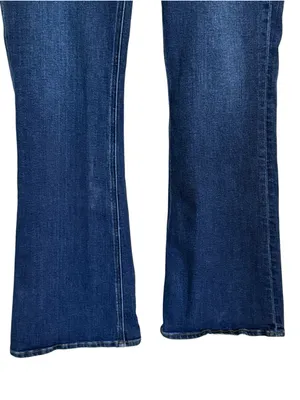 Quince Luna Stretch Flare Jeans Midnight Blue Women’s Size 31 x 32 High Rise thumbnail 3