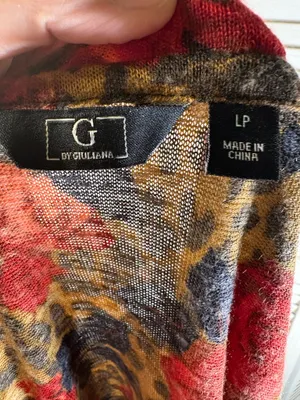 G by Giuliana long sleeve rose cardigan size L thumbnail 4