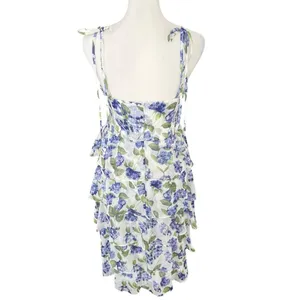 Amanda Uprichard Adelina Margate Floral Tiered Midi Dress Size S thumbnail 5
