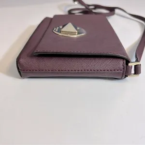 Kate Spade Sally Newbury Lane Burgundy Mulled Wine Crossbody Leather‎ Bag thumbnail 4