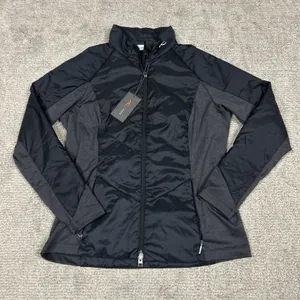 KJUS Radiation Jacket Womens XL 42 Black Full Zip Pockets Lightweight Golf New thumbnail 1