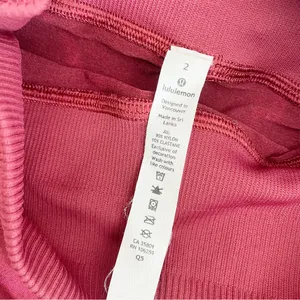 Lululemon Ebb To Street High Rise Tights Leggings: Stone Wash Chianti Red Pink thumbnail 13