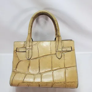 Dooney & Bourke Satchel Beige Croc Embossed Leather Tassel‎ Made in Italy Small thumbnail 2
