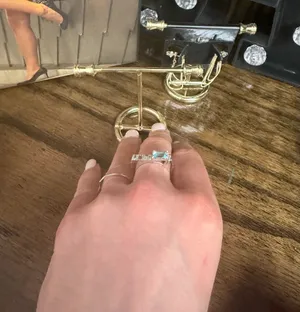 Sterling Silver and crystal ring  thumbnail 4