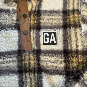 plaid fuzzy pullover Brown Size L thumbnail 2