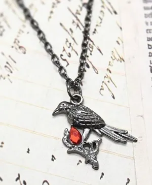 Gothic Raven Necklace thumbnail 1