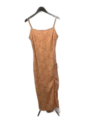 NWT Lulus Women’s Fresh Blooms Mauve Floral Jacquard Column Midi Dress Size S thumbnail 4