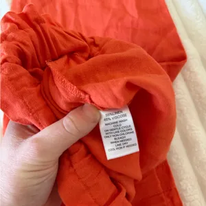 Calligraphic Orange Paperbag Waist Pants thumbnail 6