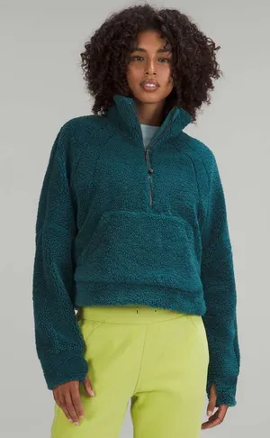 Lululemon Scuba Oversized Cropped Fleece Funnel Neck thumbnail 1