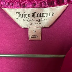 Juicy Couture pink satin pajama shirt size S thumbnail 5