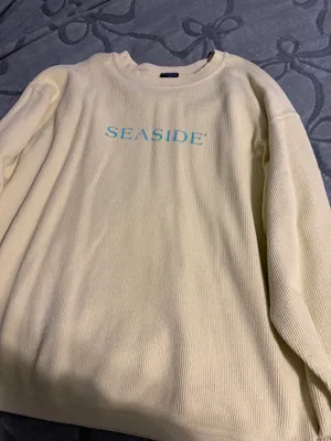 Seaside The Style Ribbed Yellow Crewneck thumbnail 4