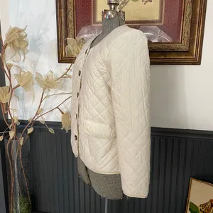 J.Crew Signature Puffer Lady Jacket Dusty Ivory Quilted PrimaLoft Sz 6 🧡🎀 thumbnail 8