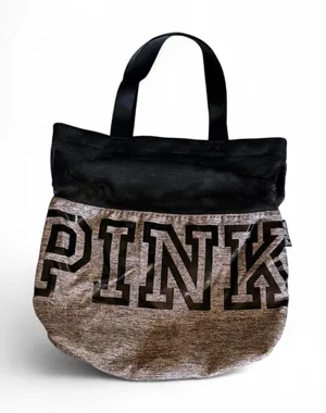 VS PINK Gray Heather Mesh Tote thumbnail 1