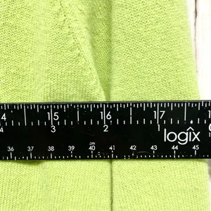 Vintage White Stag Sweater Women Sz Small Green Collared Button Front 3/4 Sleeve thumbnail 4