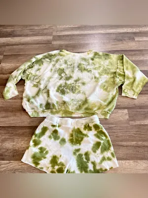 FREE PEOPLE Kelly Tie Dye shorts sweatshirt thumbnail 14