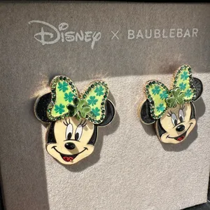 1 pc Disney X BAUBLEBAR Minnie Mouse Pluto Goofy diamond drop earring w/ box 🎁 thumbnail 4