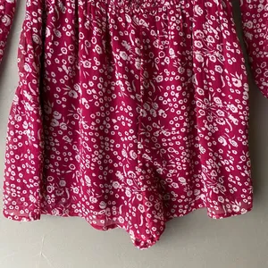 Abercrombie & Fitch sz S red off shoulder boho‎ romper thumbnail 7
