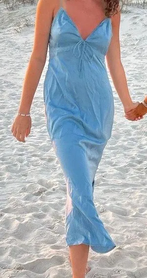 Cider silk maxi dress thumbnail 1