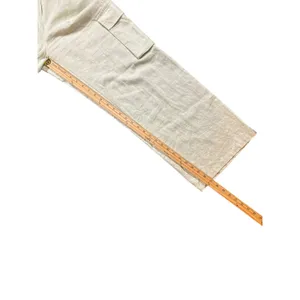 Sincerely Jules Linen Blend Cargo Pants Wide Leg Sage Mist‎ Women's L thumbnail 5