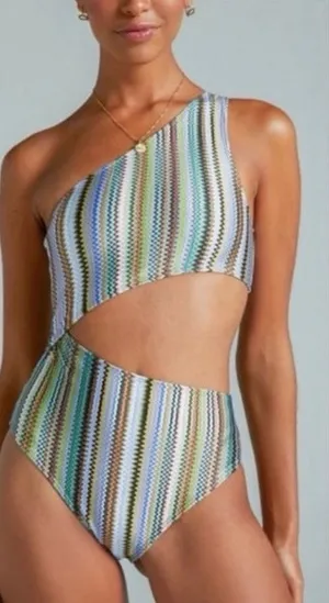 Noli Small Isla One-Piece Swimsuit Asymmetrical One-Shoulder Side Cutout UV 50+ thumbnail 1