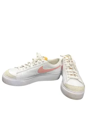 Nike Blazer low wms white pink platform sneakers shoes sz 8 SKU 10-184 thumbnail 2