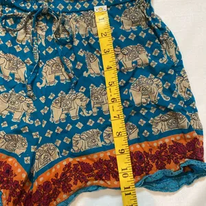 121 Angie Strapless Shorts Boho Elephant Romper Size Medium thumbnail 7