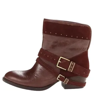 The Sak Women's Harper Leather Boho Ankle Boot Bootie Brown Size 8 thumbnail 15