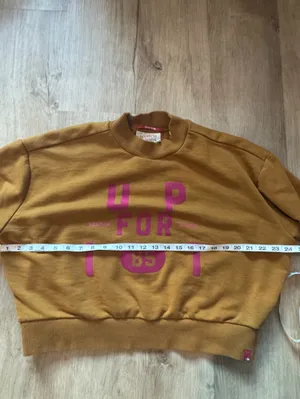 Scotch & Soda Seasonal Loose Cropped Funnel Neck Sweatshirt S thumbnail 6