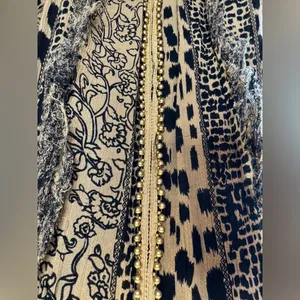 GIANNI BINI Animal/‎ Floral Print Women’s Swim Cover Up Size XS thumbnail 4