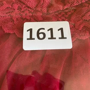 Victoria’s Secret Red Embroidered Adjustable Halter babydoll SZ S # 1611 thumbnail 12