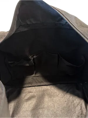 NWT Mayka Black Quilted Travel Duffel Bag thumbnail 6