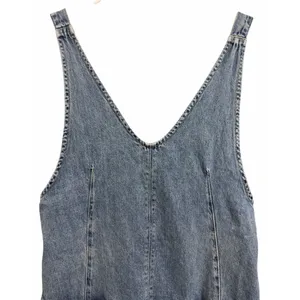 Free People "We The‎ Free" High Roller Denim Jumpsuit Light Wash Women's Size XS thumbnail 3