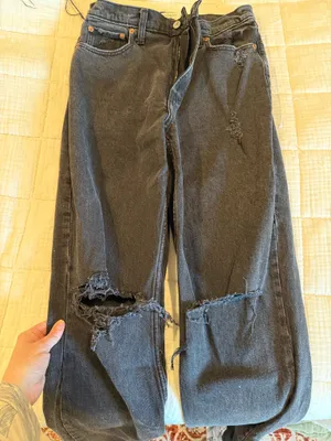 Black Abercrombie Ultra 90s High-Rise Jeans thumbnail 3