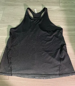 all in motion Black Racerback Tank with Subtle Sparkle thumbnail 1