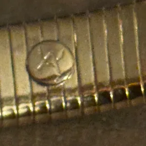 Vintage Marshal Metals flexible ribbed bangle bracelet Gold thumbnail 4