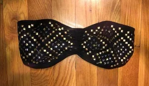 PINK Studded bandeau Bralette thumbnail 1