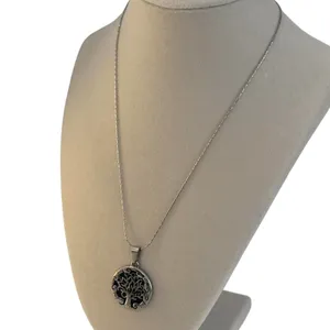Tree of Life Necklace Silver Pendant Celtic Norse Viking Stainless Steel thumbnail 5