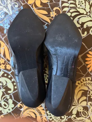 ZARA Black Studded Leather Slip-On BOOTIES SZ: 38EU/7.5 US thumbnail 6