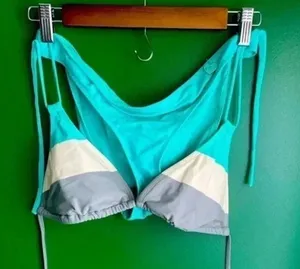 Body‎ Glove String Bikini Set Top & Bottom Size M Medium COLOR BLOCK! thumbnail 1