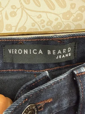Veronica Beard Ryleigh Dark Night Slim Straight High Rise Denim Jeans - Size - 6 thumbnail 7